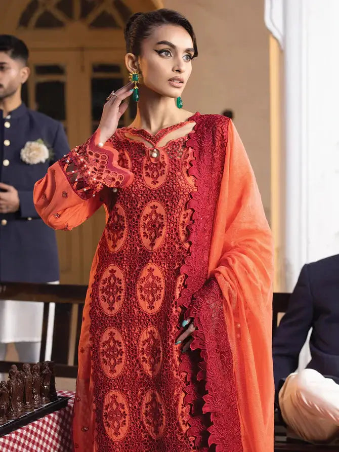 Faiza Faisal | Maya Luxury Lawn | Paula - Pakistani Designer Dress - by Faiza Faisal | Type: Luxury - 100% Original at Saira Sultan