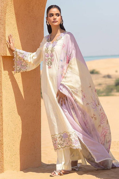 Cross Stitch | Eid Lawn 24 | SUBTLE CANARY - Pakistani Designer Dress - by Cross Stitch | Type: Luxury - 100% Original at Saira Sultan