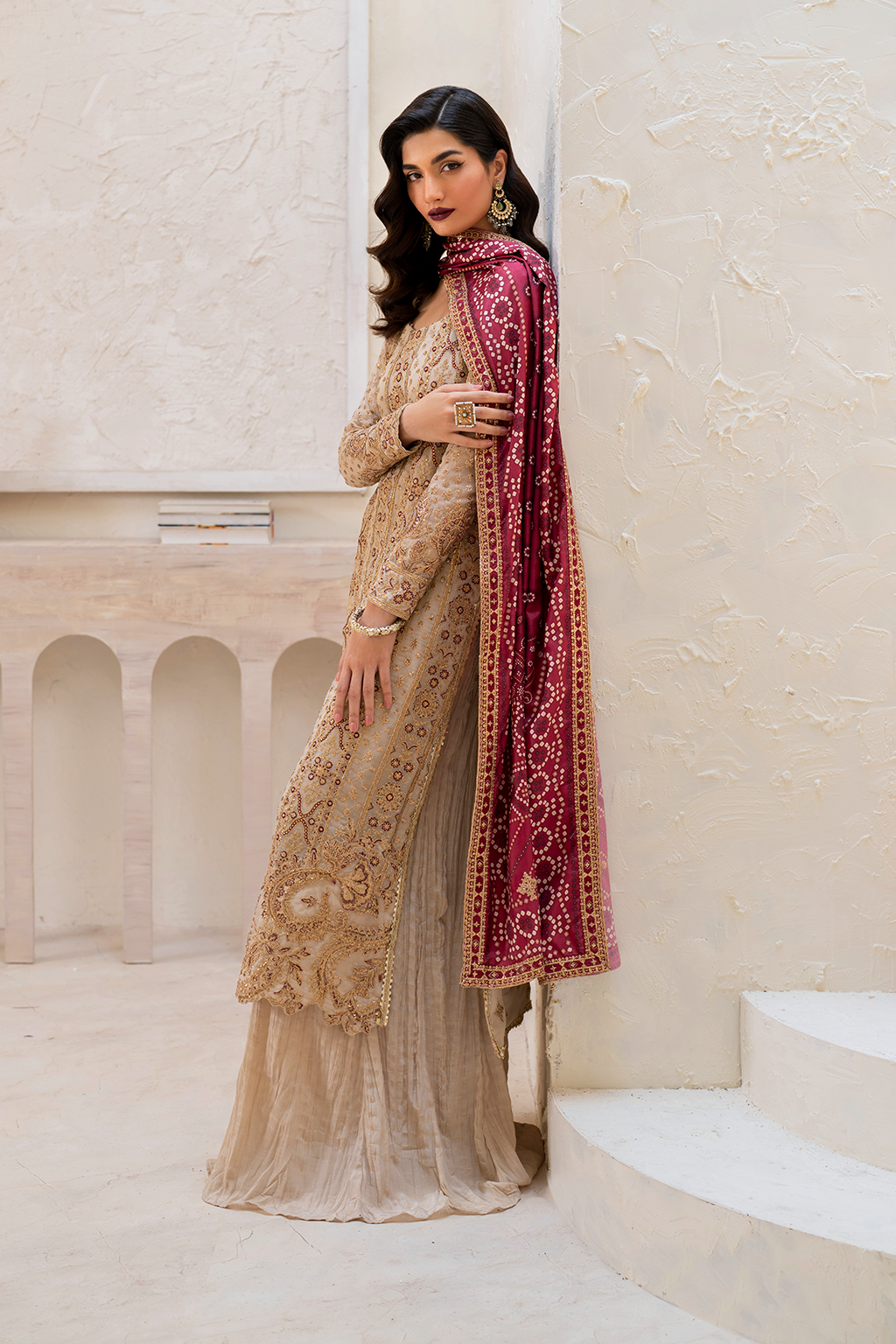 Iznik | Chinnon Chiffon | CC-44 Embroidered Chiffon - Pakistani Designer Dress - by Iznik | Type: Formal - 100% Original at Saira Sultan