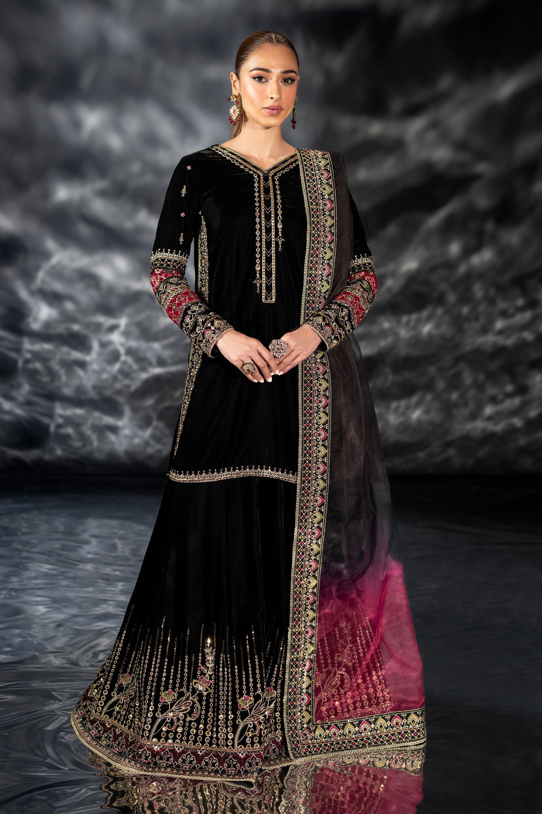Naqshi | Makhmal 24 | ADHAN XS Black Velvet