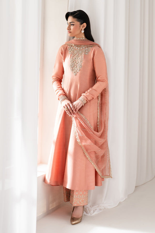 Baroque | Luxury Pret 25 | EMBROIDERED CHIFFON PR-1099 - Pakistani Designer Dress - by Baroque - Type : Ladies Clothes - 100% Original at Saira Sultan
