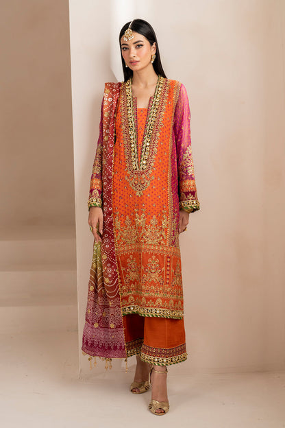 Baroque | Formal Collection | CHIFFON UF-706 M Burnt Orange Chiffon