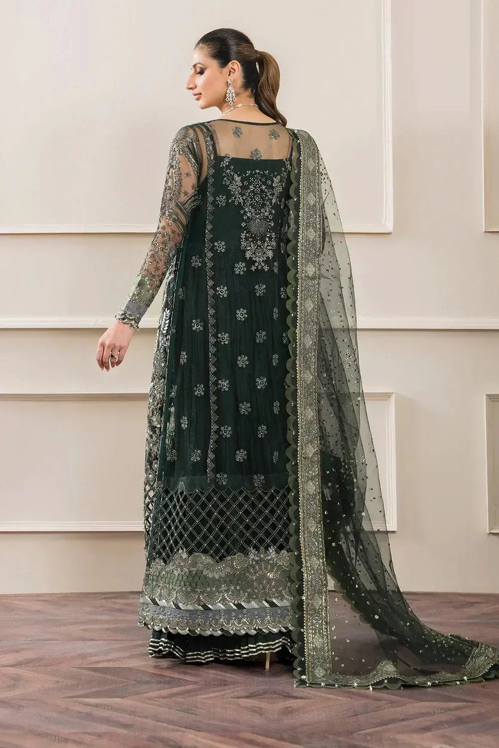 Baroque | Chantelle Embroidered Collection | CH12-05 - Pakistani Designer Dress - by Baroque | Type: Bridal - 100% Original at Saira Sultan