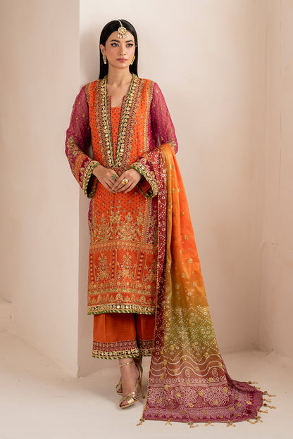 Baroque | Formal Collection | CHIFFON UF-706 L Burnt Orange Chiffon