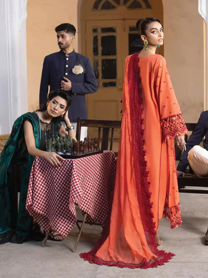 Faiza Faisal | Maya Luxury Lawn | Paula - Pakistani Designer Dress - by Faiza Faisal | Type: Luxury - 100% Original at Saira Sultan