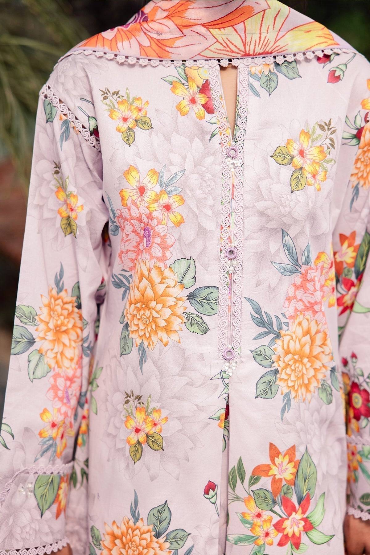 Alizeh | Sheen Lawn Prints 24 | FIONA - Pakistani Designer Dress - by Alizeh | Type: Casuals - 100% Original at Saira Sultan