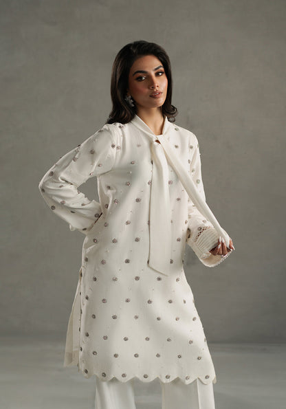 Zarqash | Silk Edit | ZQS 008 OPAL M White Raw Silk