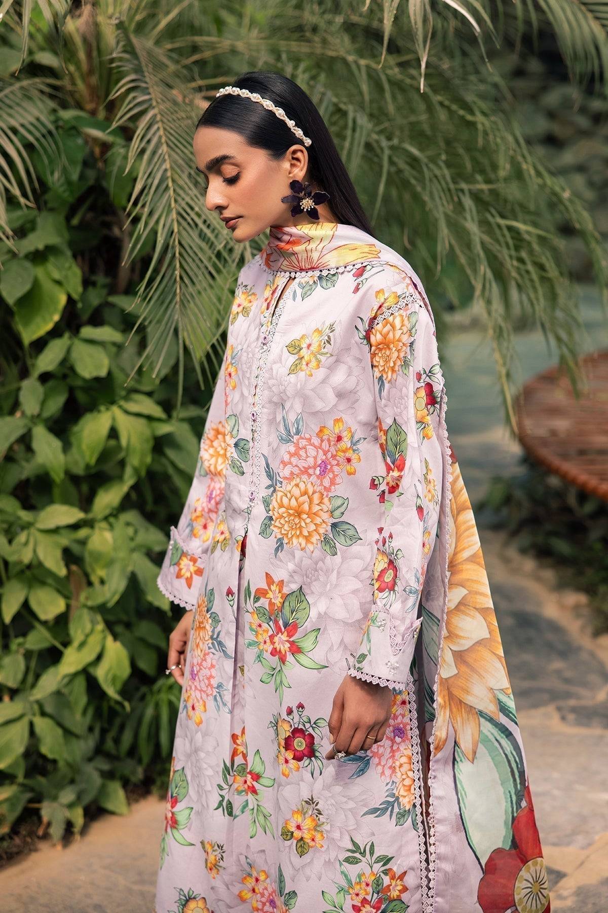 Alizeh | Sheen Lawn Prints 24 | FIONA - Pakistani Designer Dress - by Alizeh | Type: Casuals - 100% Original at Saira Sultan
