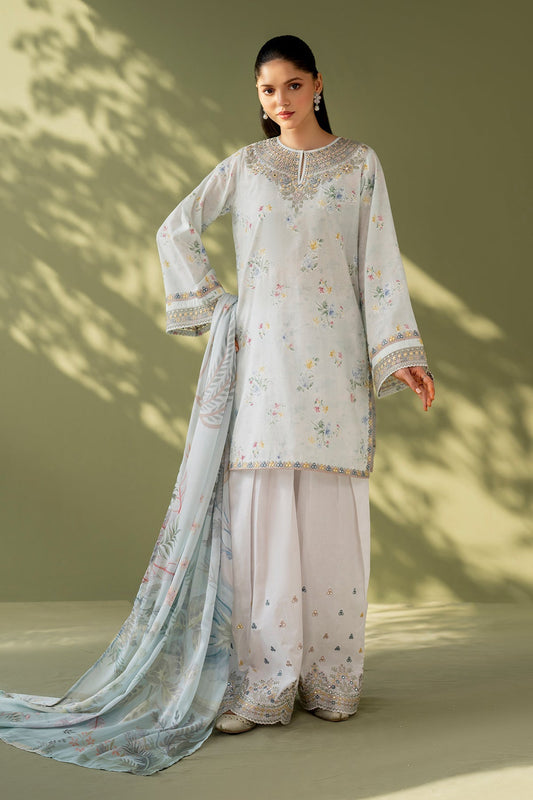 Baroque | Eid Printique | EMBROIDERED PRINTED LAWN UF-4170 XS Mint Lawn