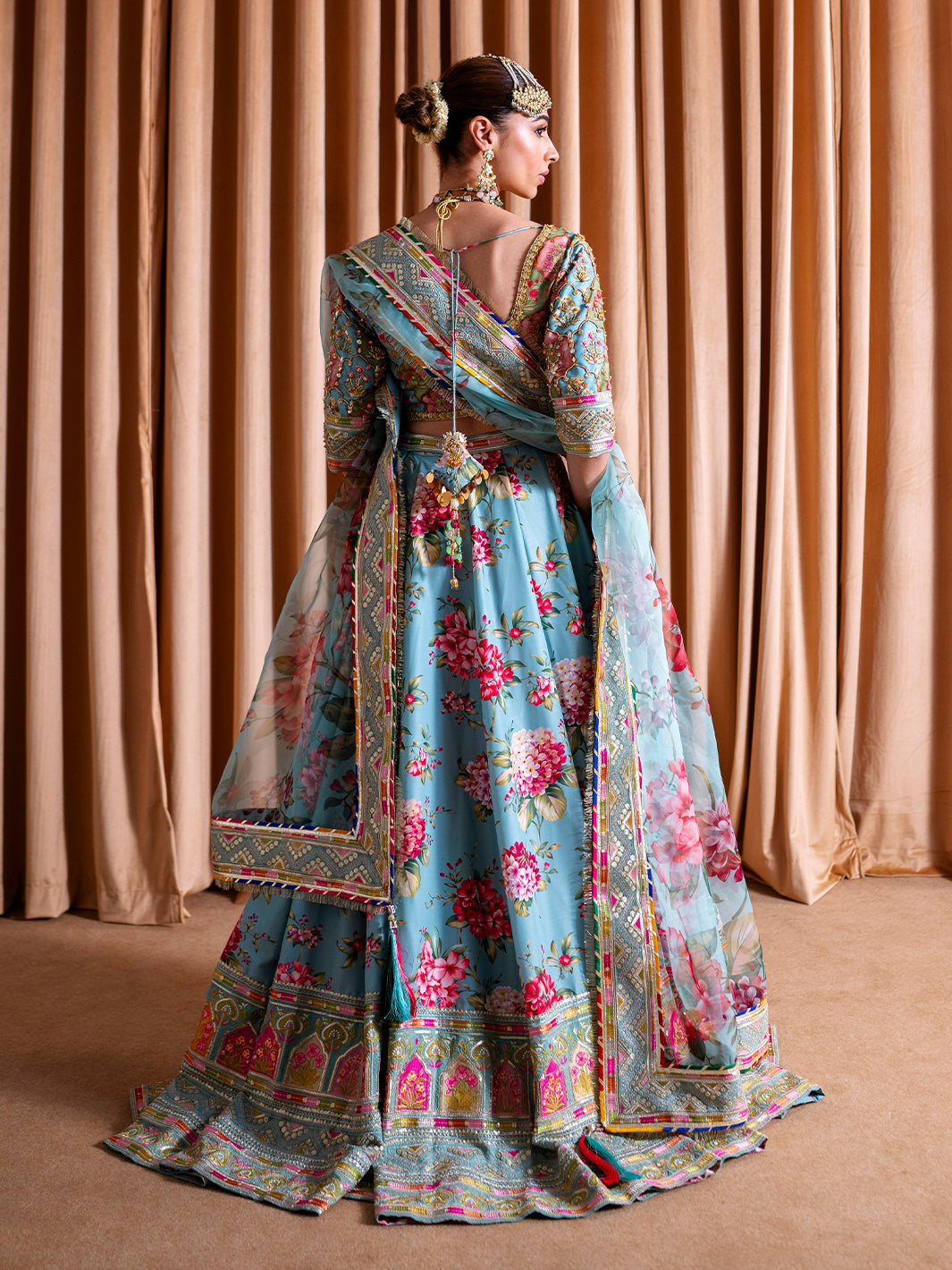 Faiza Faisal | Rema Wedding Formals 24 | Kanza M Light Blue Raw Silk