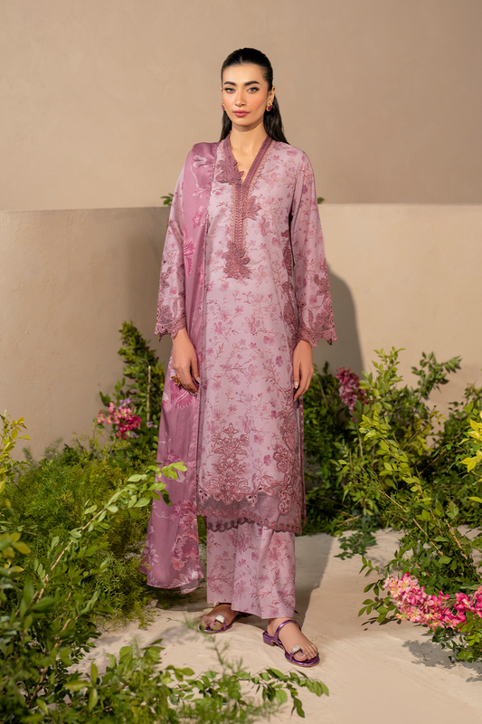 Iznik | Festive Lawn 25 | EFL-04 XS Rose Pink Lawn