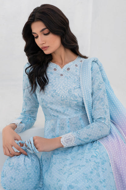 Jazmin | Summer Lawn 25 | USE-9014 L Ice Blue Lawn