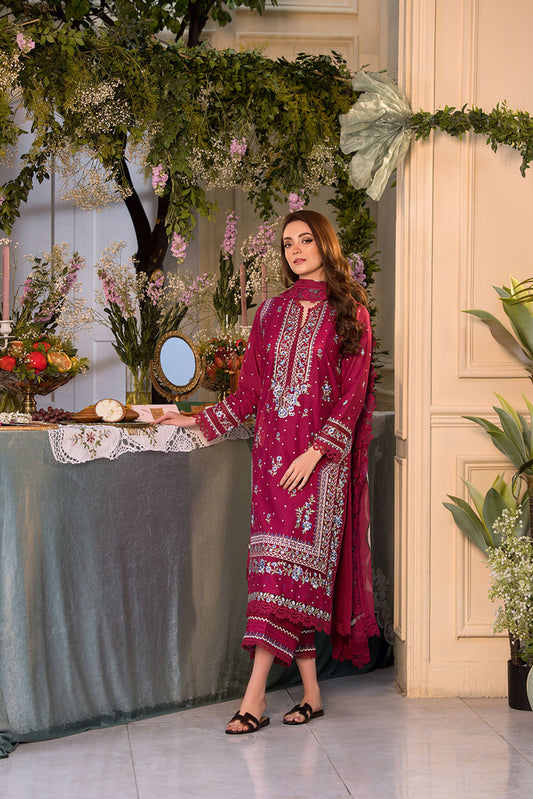 Sobia Nazir | Vital Lawn 25 | 7B XS Maroon Lawn