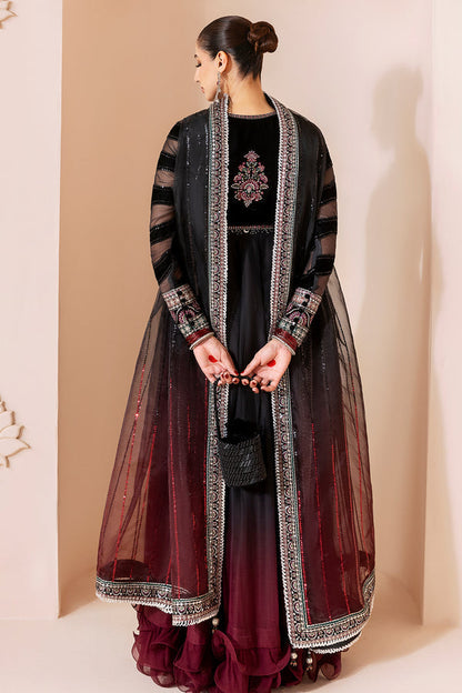 Jazmin | Chandni Velvet Formals 25 | Embroidered Velvet Formal CVF D-10 - Pakistani Designer Dress - by Jazmin - Type : Ladies Clothes - 100% Original at Saira Sultan