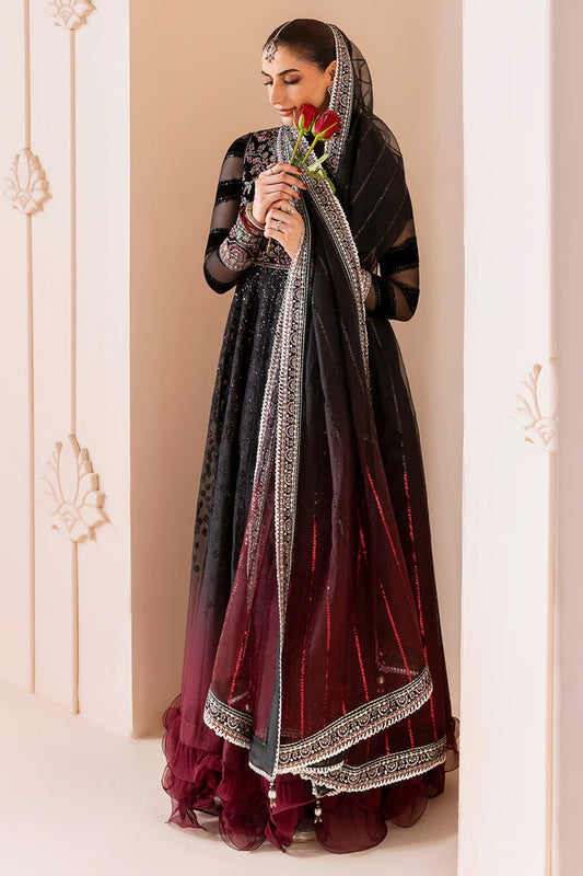 Jazmin | Chandni Velvet Formals 25 | Embroidered Velvet Formal CVF D-10 - Pakistani Designer Dress - by Jazmin - Type : Ladies Clothes - 100% Original at Saira Sultan