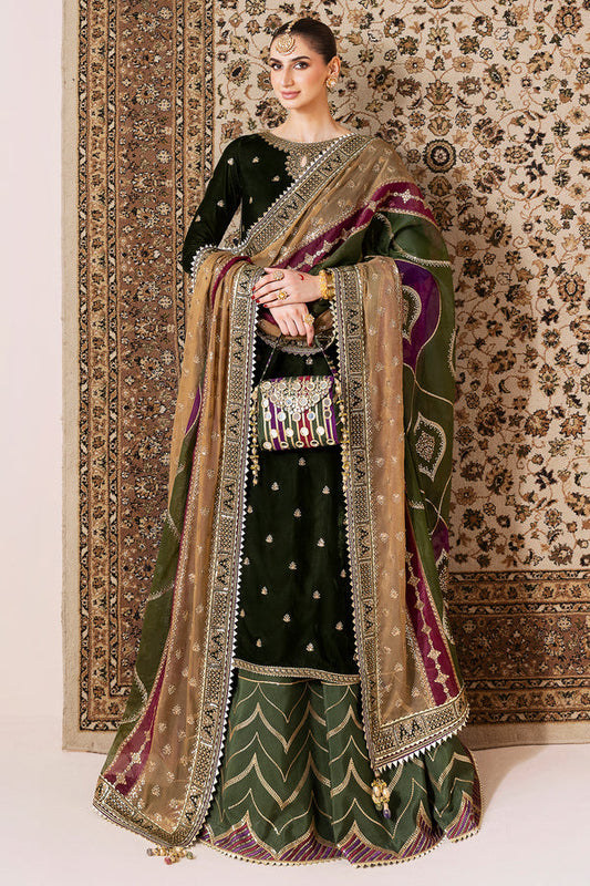 Jazmin | Chandni Velvet Formals 25 | Embroidered Velvet Formal CVF D-09 - Pakistani Designer Dress - by Jazmin - Type : Ladies Clothes - 100% Original at Saira Sultan
