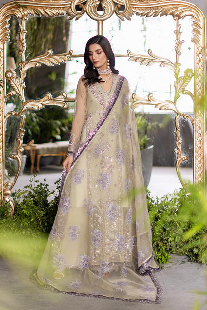 Saad Shaikh | Flurie Formals | Lucia XS Green White Organza