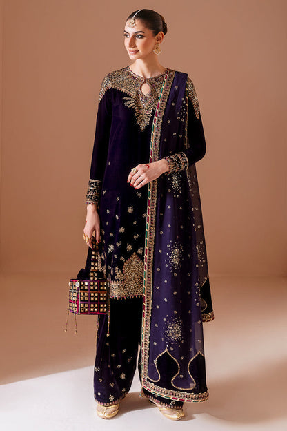Jazmin | Chandni Velvet Formals 25 | Embroidered Velvet Formal CVF D-08 - Pakistani Designer Dress - by Jazmin - Type : Ladies Clothes - 100% Original at Saira Sultan