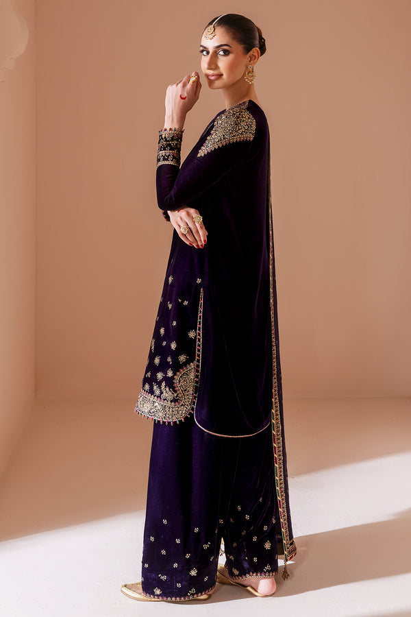 Jazmin | Chandni Velvet Formals 25 | Embroidered Velvet Formal CVF D-08 - Pakistani Designer Dress - by Jazmin - Type : Ladies Clothes - 100% Original at Saira Sultan