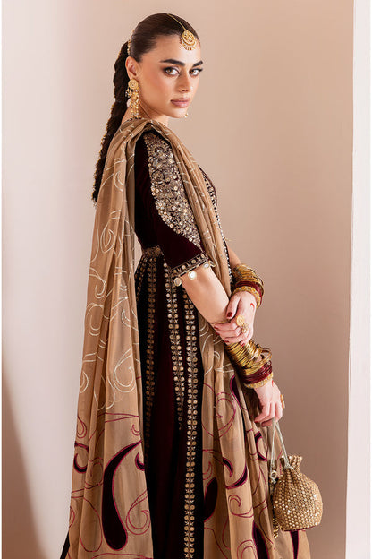 Jazmin | Chandni Velvet Formals 25 | Embroidered Velvet Formal CVF D-12 - Pakistani Designer Dress - by Jazmin - Type : Ladies Clothes - 100% Original at Saira Sultan