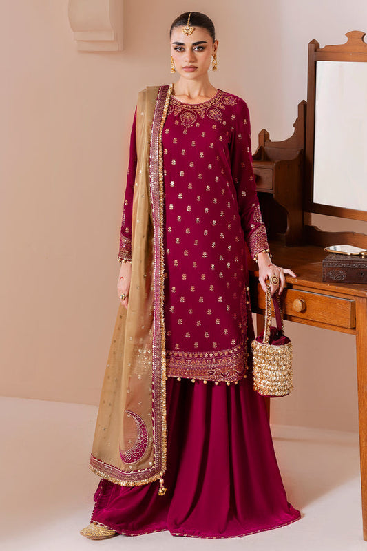 Jazmin | Chandni Velvet Formals 25 | Embroidered Velvet Formal CVF D-11 - Pakistani Designer Dress - by Jazmin - Type : Ladies Clothes - 100% Original at Saira Sultan