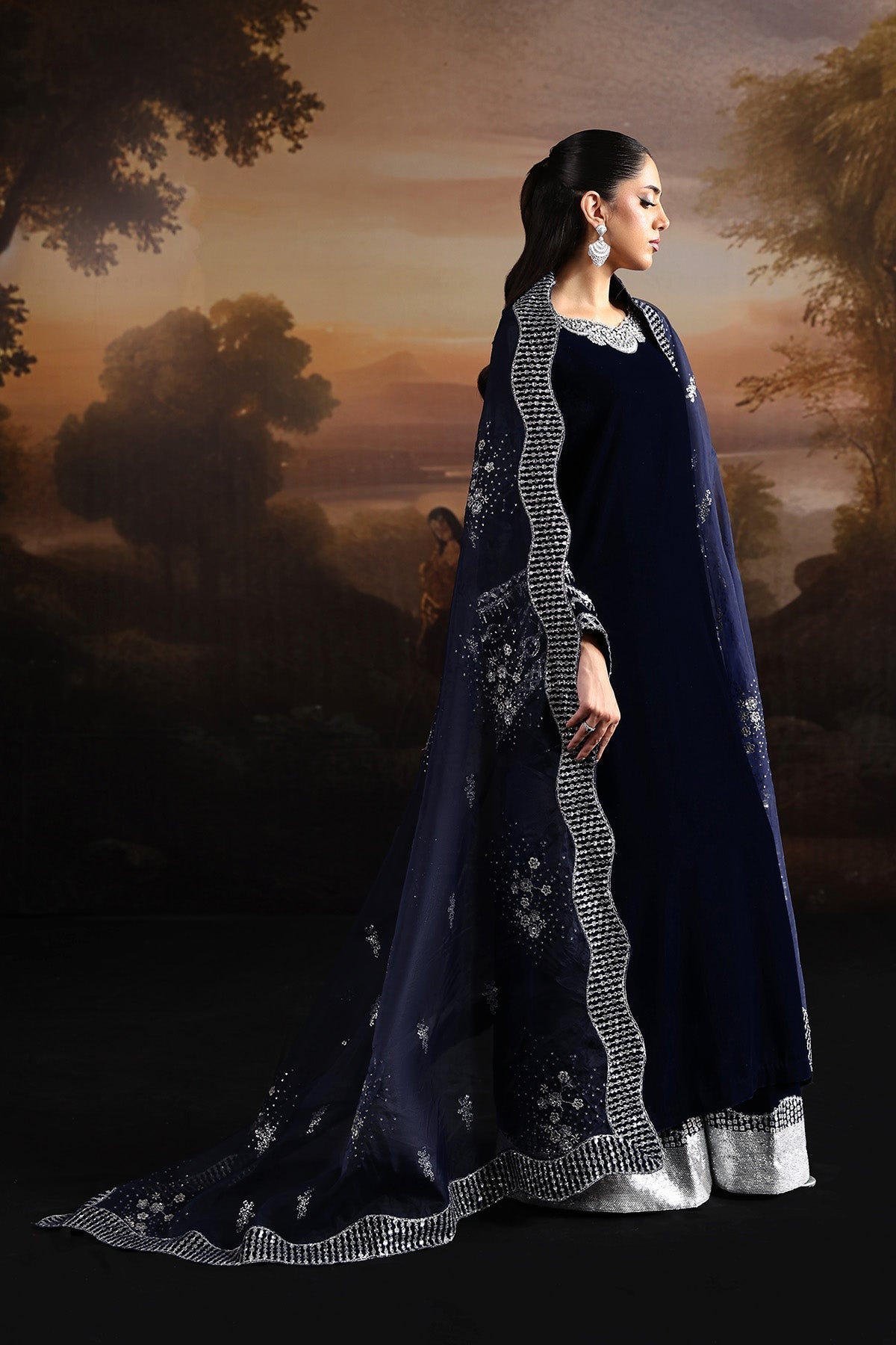 Alizeh | Lamour 25 | AF-VLT-2208-Velvetine - Pakistani Designer Dress - by Alizeh - Type : Ladies Clothes - 100% Original at Saira Sultan