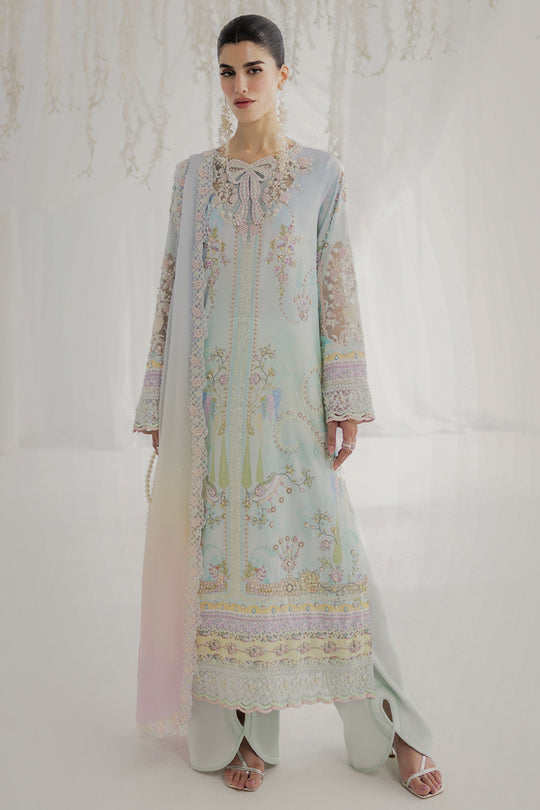 Qalamkar | Luxe Silk 25 | LK-01 KEEVA - Pakistani Designer Dress - by Qalamkar - Type : Ladies Clothes - 100% Original at Saira Sultan