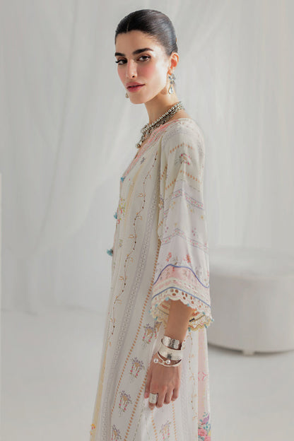 Qalamkar | Luxe Silk 25 | LK-08 BIANCA - Pakistani Designer Dress - by Qalamkar - Type : Ladies Clothes - 100% Original at Saira Sultan