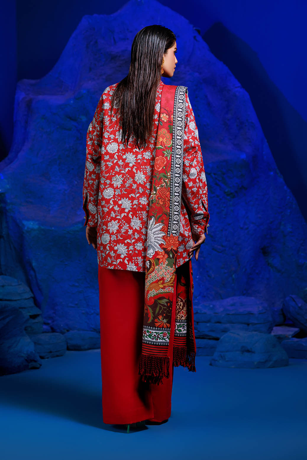 Bonanza Satrangi | Scarlet Sage 3 Pc (7W24P3P353)