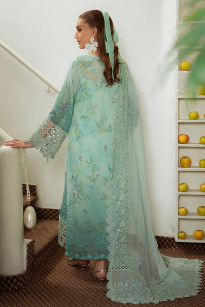 Nureh | Maya Swiss Lawn | NS-150 S Light Ferozi Lawn