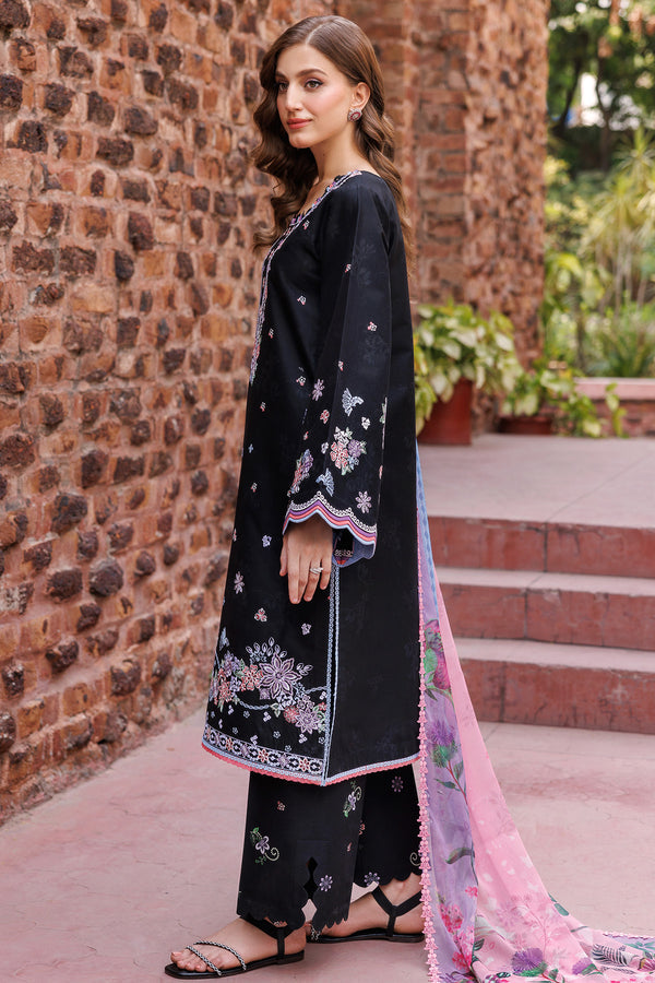 Farasha | Printed Essentials | Sable S Black Lawn