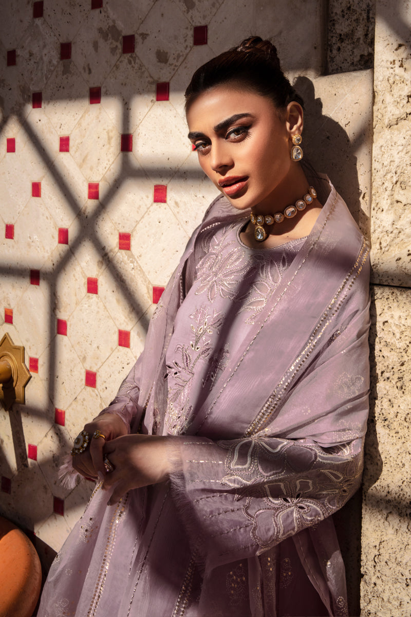 Rangrasiya | Premium Summer Lawn 25 | Prisa L Dusty Pink Lawn