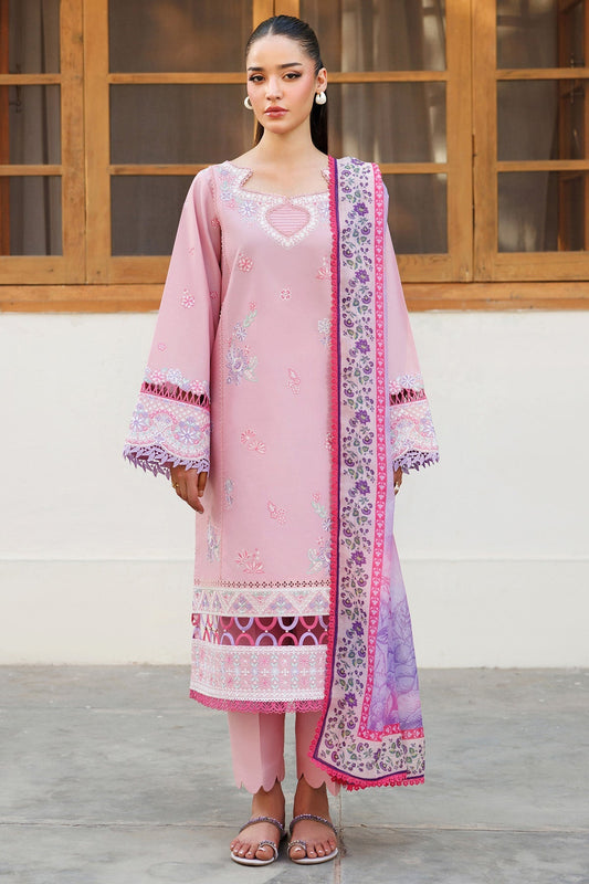 Farasha | Summer Weaves Embroidered Lawn | Petal Bloom XS Lilac Lawn