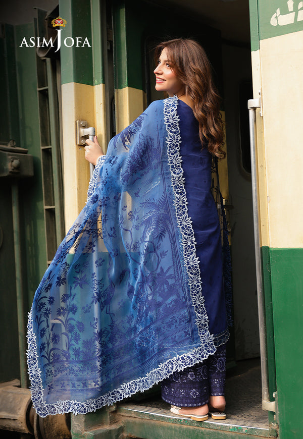 Asim Jofa | Summer Rhapsody | AJUBU-02 Embroidered Jacquard - Pakistani Designer Dress - by Asim Jofa - Type : Ladies Clothes - 100% Original at Saira Sultan