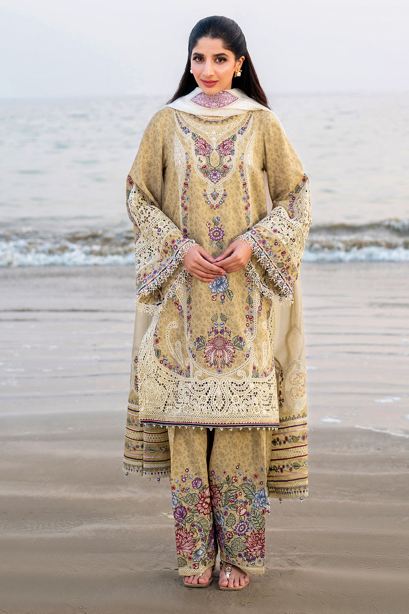 Jazmin | Shahkaar Luxury Lawn 25 | SL25-D4 XS Mustard Lawn