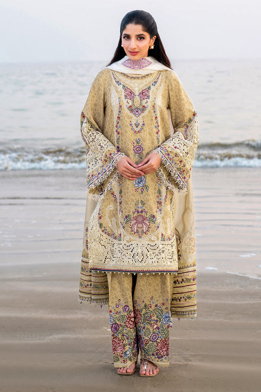 Jazmin | Shahkaar Luxury Lawn 25 | SL25-D4 XS Mustard Lawn