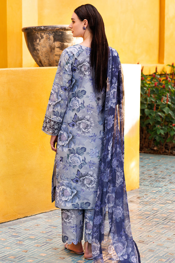 Farasha | Printed Essentials | Serene Haze S Gray Lawn