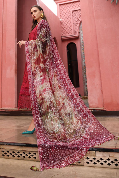 Nureh | Bazaar Lawn 25 | NE-109 L Lawn Haute Red