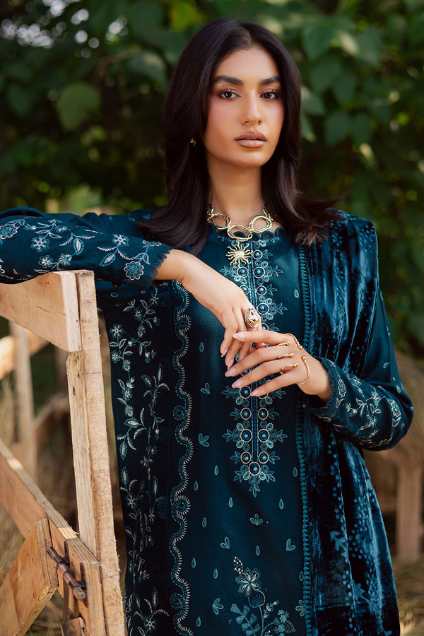 Nureh | Exclusive Leather Peach | NE-186 by Nureh - Designer Dress  - Type : Ladies Clothes - Available at Saira Sultan - 100% Original 