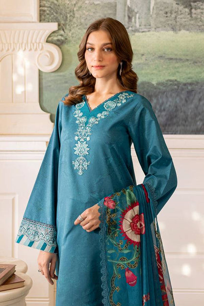 Farasha | Seraya Lawn 24 | PERIWINKLE - Pakistani Designer Dress - by Farasha | Type: Luxury - 100% Original at Saira Sultan