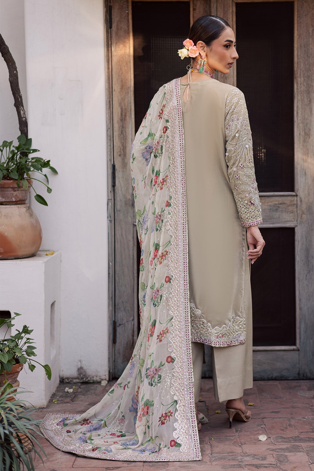 Nureh | Maya Velvet | NW-119 by Nureh - Designer Dress  - Type : Ladies Clothes - Available at Saira Sultan - 100% Original 