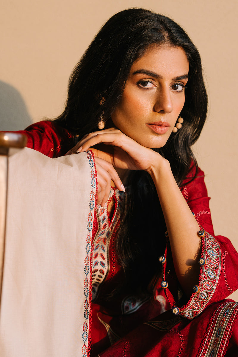 Jazmin | Summer Lawn 25 | USE-9141 M Maroon Lawn