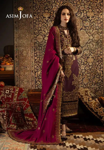 Asim Jofa | Kashmiri Tanka | AJKT 05 - Pakistani Designer Dress - by Asim Jofa | Type: Luxury - 100% Original at Saira Sultan