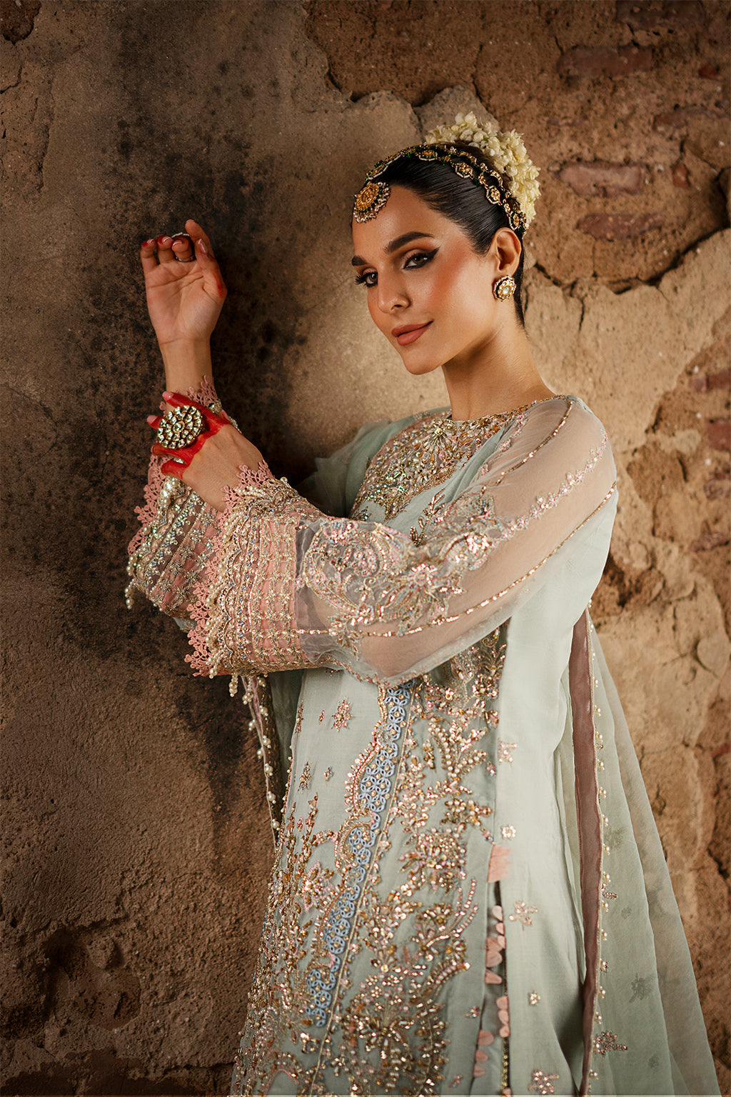AJR Couture | Luxury Formals 24 | Nirvana M Aqua Blue Organza
