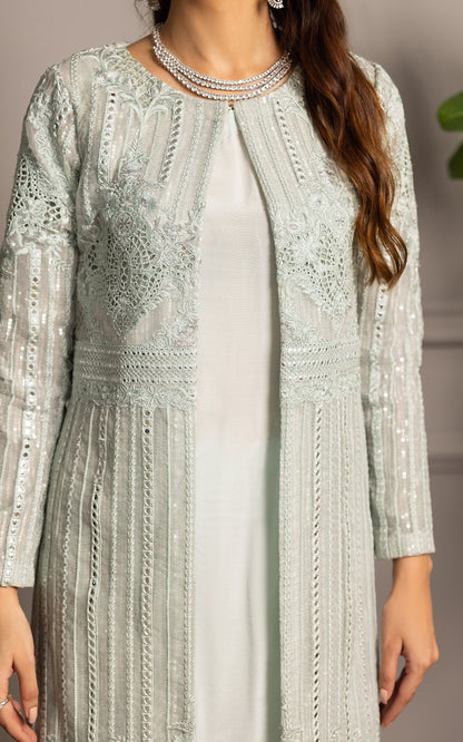 Threads and Motifs | Formal Dresses 25 | Organza Embroidered Jacket With Inner