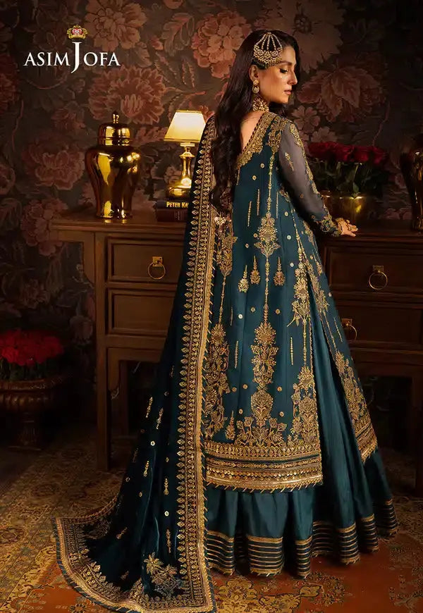 Asim Jofa | Makhmal Wedding Velvet 23 | AJMM-07 - Pakistani Designer Dress - by Asim Jofa | Type: Bridal - 100% Original at Saira Sultan