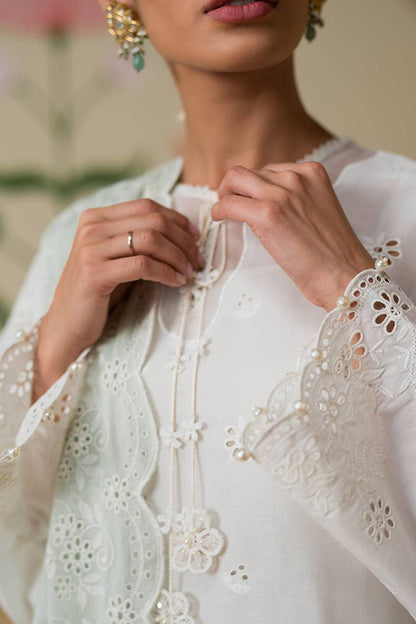 Cross Stitch | Chikankari Lawn Collection | P-06 - Pakistani Designer Dress - by Cross Stitch | Type: Luxury - 100% Original at Saira Sultan
