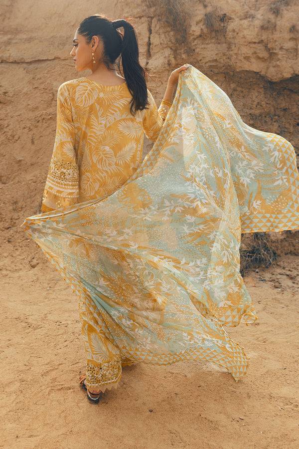 Nureh | Gardenia Lawn 24 | N-02 - Pakistani Designer Dress - by Nureh | Type: Luxury - 100% Original at Saira Sultan