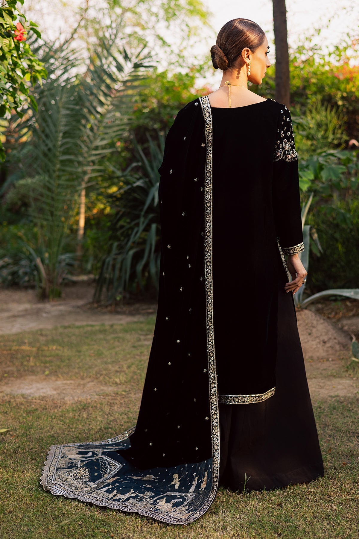 Nureh | Maya Velvet | NW-118 by Nureh - Designer Dress  - Type : Ladies Clothes - Available at Saira Sultan - 100% Original 