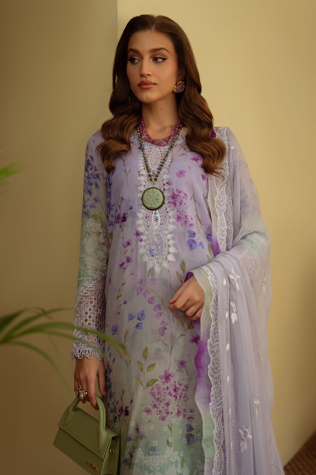 Nureh | Maya Swiss Lawn | NS-148 L Lilac Lawn